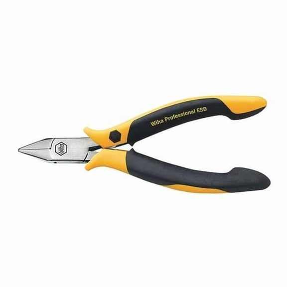Wiha 4 1/2 in Precision Diagonal Cutting Plier Semiflush Cut Uninsulated 32702
