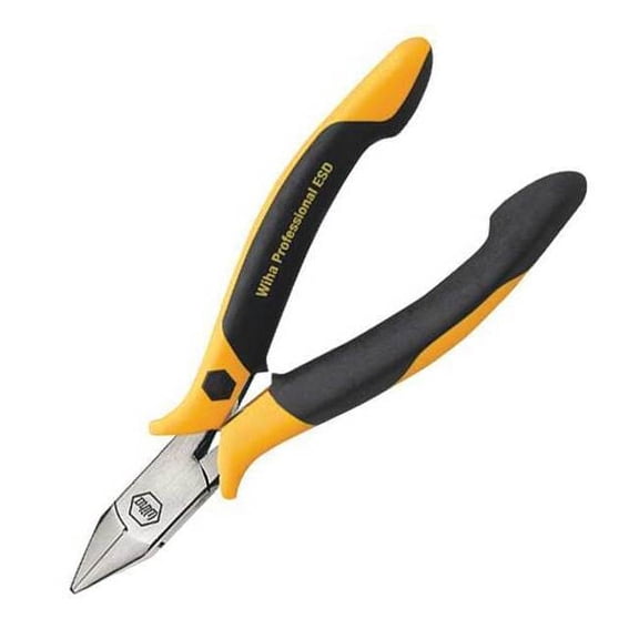 4 1/2 in Precision Diagonal Cutting Plier Flush Cut Pointed Nose Uninsulated 32704