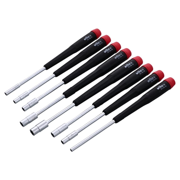 Wiha Precision Nut Driver Set,8 Pieces,Metric 26590