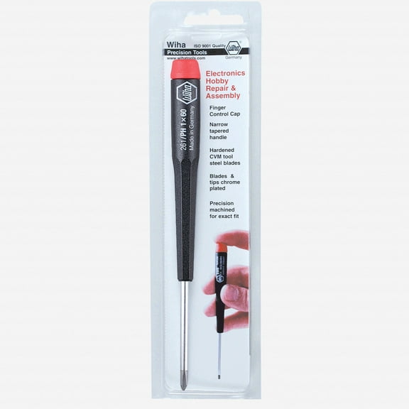 Wiha Precision Phillips Screwdriver #1 x 60mm Single Pack