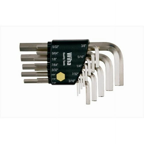 Wiha SAE Short Arm Hex L-Key Wrench Set - 13 Piece Set