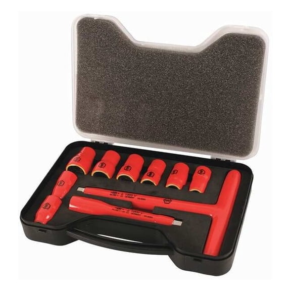 Wiha Insulated Socket Set,10 pc. 31595