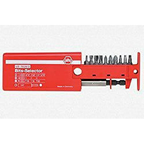 Wiha Slotted PhillipsTorx Bit Selector Set with Magnetic 1/4-Inch Bit Holder