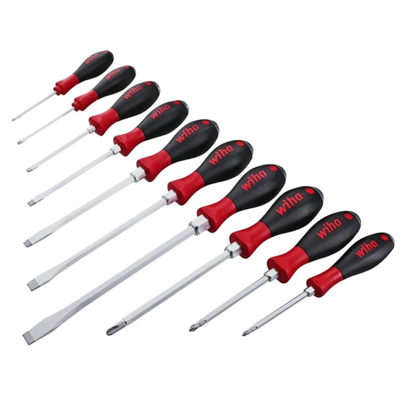 WIHA 10 PIECE SOFTFINISH X HEAVY DUTY SLOTTED AND 53099