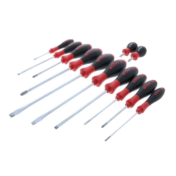 Wiha Softfinish 12Pc Screwdriver Set Slot/Ph 30297