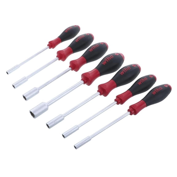 Wiha Softfinish Cushion Grip Metric Nut Driver Set 7 Piece