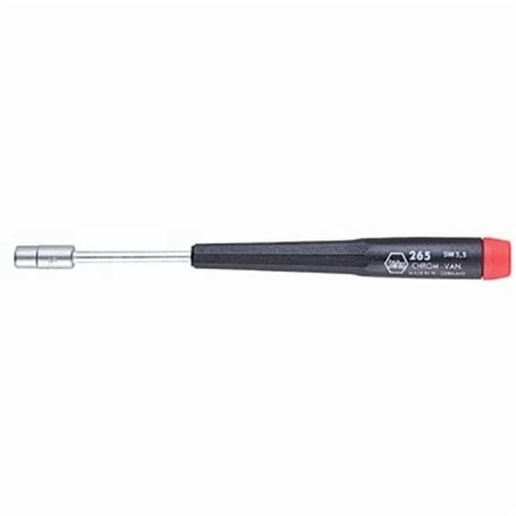 Wiha Precision Nut Driver,SAE,1/4 in,2-7/16in 26563