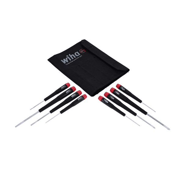 WIHA Tools 8 Piece Precision Slotted and Phillips Screwdriver Set