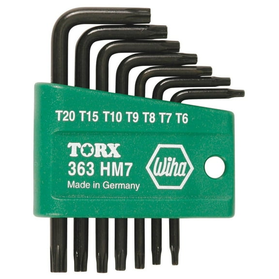 Wiha 7 Piece Torx? L-Shape Torx? Key Set, 36392 36392