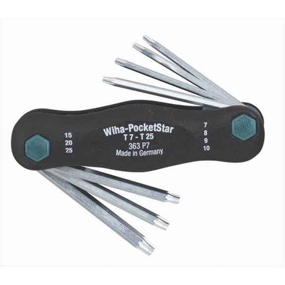 Wiha 7 Piece Torx? Flag Handle Torx? Key Set, 36396 36396