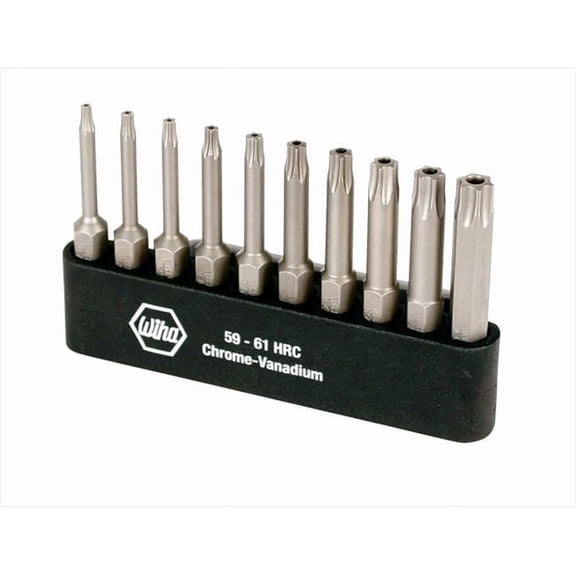 Wiha Tools 74987 Security Torx Power Bit Belt Pack Set - 10 Pieces