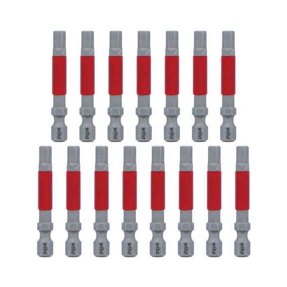 Wiha Tools 76665 MaxxTor Impact Bit Hex 5.0mm - 49mm - 15 Pack