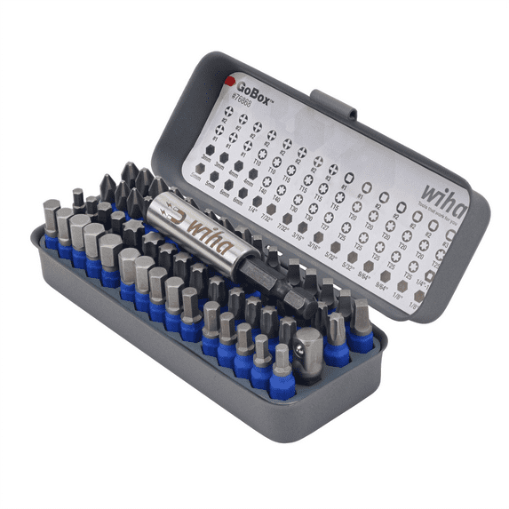 Wiha Tools 61 Piece TerminatorBlue GoBox Bit Set - 1 Inch