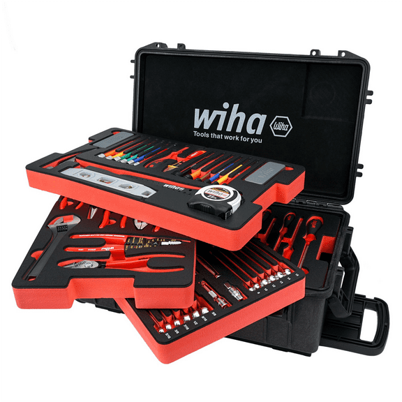 Wiha Tools 194 Piece Premium Kit In Rolling Tool Box