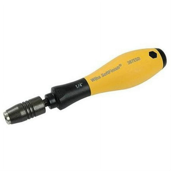 Wiha SoftFinish ESD CentroFix Bit Holding Driver 1/4" x 38mm