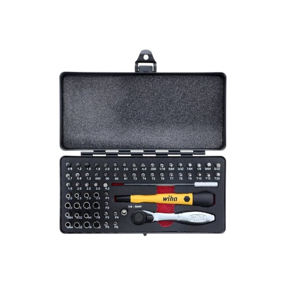 65-Piece System 4 ESD Safe Master Technician's Ratchet and MicroBits Set