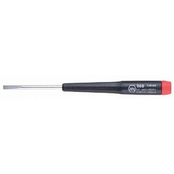 Wiha Tools Slotted Precision Screwdrivers, 3/32 in, 5.71 in Overall L - 1 EA (817-26025)