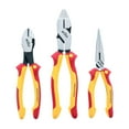 thumbnail image 1 of 3 Piece Insulated Industrial Grip Pliers & Cutters Set Wiha Tools 32968, 1 of 4