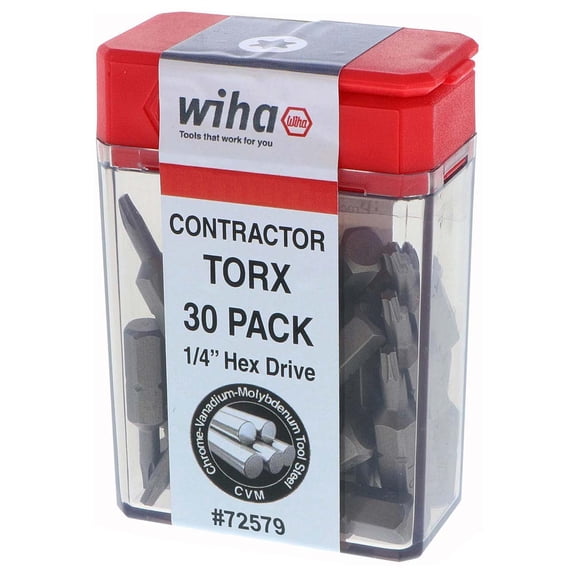 Wiha 72579 Torx Bits, T27, 30-Pack
