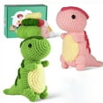 thumbnail image 1 of Wiher Crochet Kit for Beginners, 2PCS Ankylosaur Crochet Animal Kit, Knitting Kit for Adult Kids with Step-by-Step Video Tutorials, Instructions, Yarns, Hook and Accessories, 1 of 8