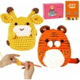 thumbnail image 1 of Wiher Crochet Kit for Beginners, Crochet Starter Kit for Adults and Kids Complete Knitting Kit to Make 2Pcs Animals, Learn to Crochet with Step-by-Step Instruction and Video (Frog), 1 of 6