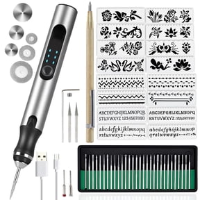 Wiher Electric Engraving Pen Cordless Micro Carving Pen with 3 Adjustable Speed 280mAh Rechargeable Engraver Machine Wireless Etching Engraving Tool for Jewelry Wood Metal Glass Stone OC