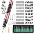 thumbnail image 1 of Wiher Electric Engraving Pen Kit with 42 Bits, Mini Electric DIY Engraver Cordless Rotary Tools Portable Engraving Tool for Jewelry Wood Metal Stone Plastic Glass Etching (Pink), 1 of 7