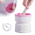 thumbnail image 1 of Wiher Makeup Brush Cleaner,Electric Makeup Brush Washer Machine with 360° Fast Dry Deep Cleaning Silent Operation, Compact and Portable for All Size Brushes, Pink, 1 of 8