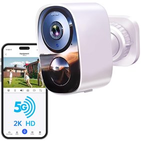Wiher Security Cameras Wireless Outdoor, 2.4G Wi-Fi Security Camera with AI Motion Detection, Cameras for Home Security with 2K Color Night Vision, Two-Way Talk, Weatherproof, Cloud/SD Storage