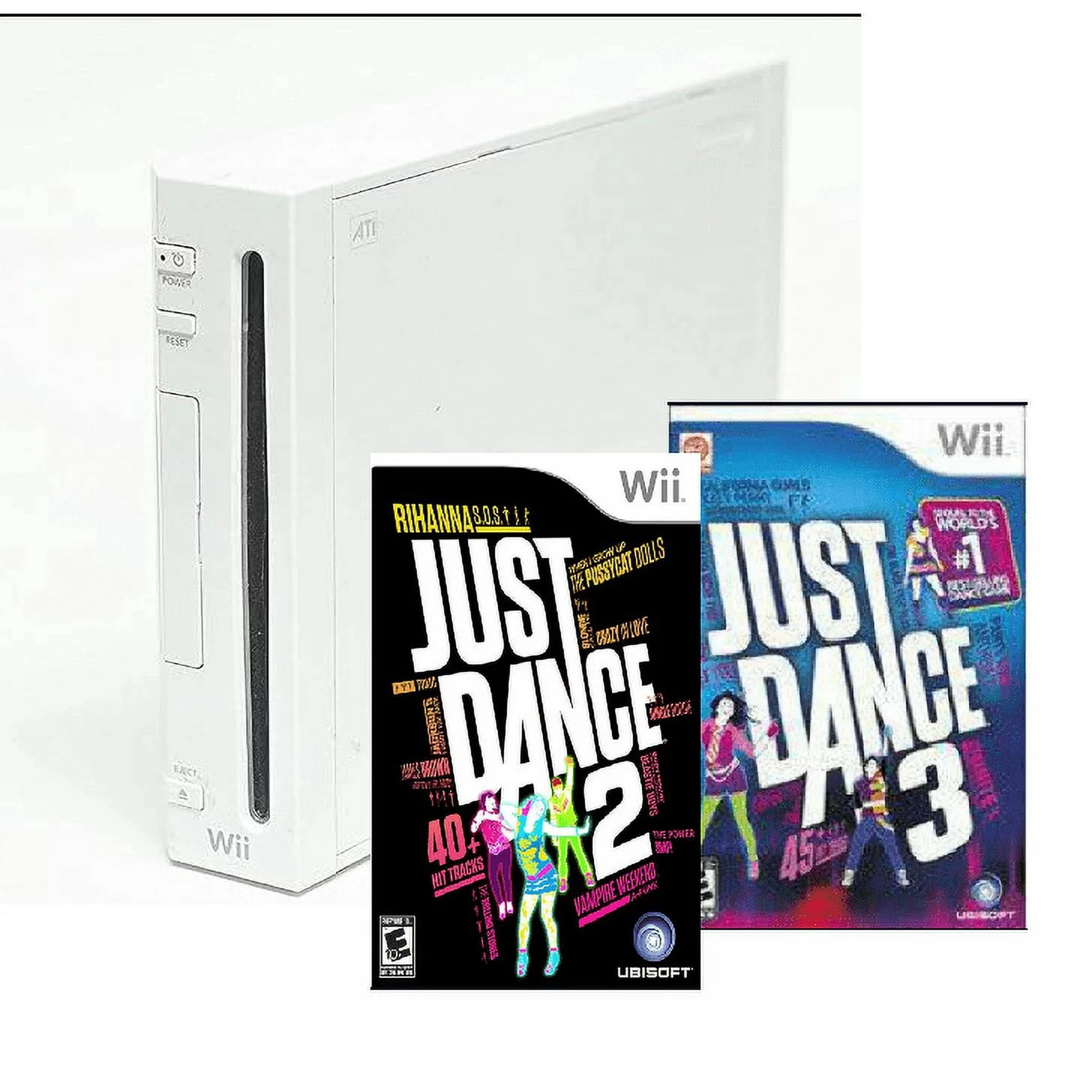 Wii Console Just Dance 2 & 3 Bundle Used