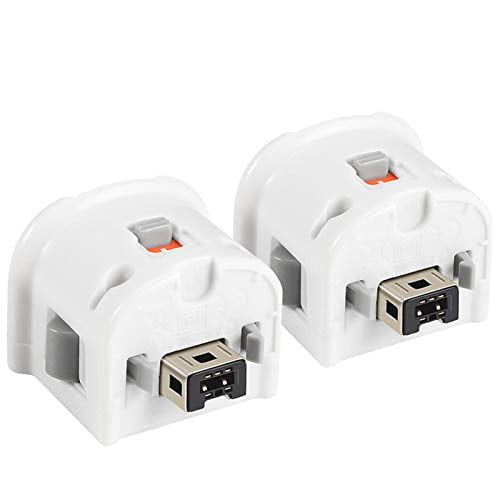 Wii Motion Plus Adapter,2 Packs Upgraded Motion Attachment for Wii Remote Controller (White)