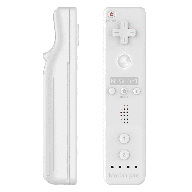 White Game Remote Wii Motion Plus Remote White 3rd Party - Walmart.com