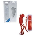 thumbnail image 1 of Wii MotionPlus Wiimote Controller + Nunchuk Bundle - Red (Hexir), 1 of 4