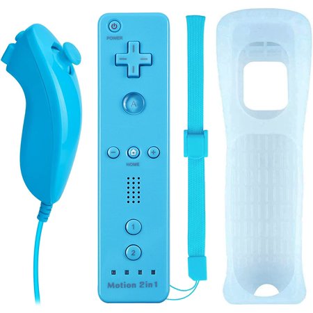 Wii Nunchuck Remote Controller with Motion Plus Compatible with Wii and Wii U Console Wii Remote Controller with Shock