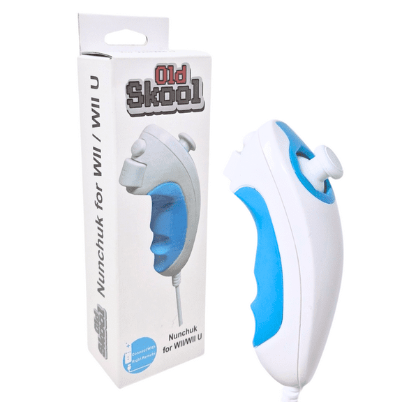 Wii Nunchuk Wii U Nunchuck Controller, White For Nintendo Wii or Wii U