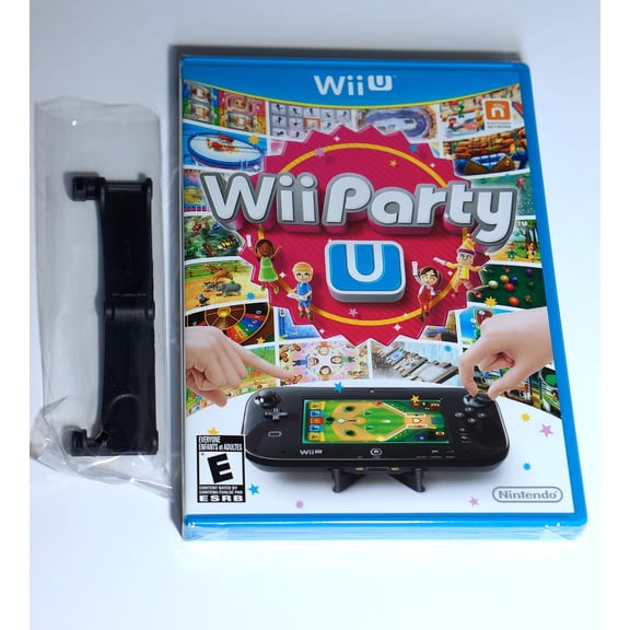 Restored Wii Party U with Black Wii Remote Plus - Nintendo Wii-U