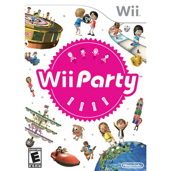 Pre-Owned Wii Party, by Nintendo, Physical/Nintendo Wii, Fun Party Game, Parental Controls, 4 Offline Players