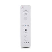 Wii Remote Controller,Wireless Remote Gamepad Controller for Nintend Wii and Wii U,with Silicone Case and Wrist Strap(No Motion Plus),White