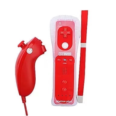 Built in Motion Plus Wireless Remote Nunchuck Controller For Nintendo Wii /Wii U