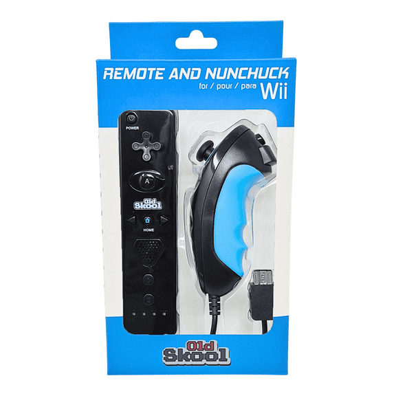 Wii Remote and Nunchuck Controller For Nintendo Wii and Wii U - Black