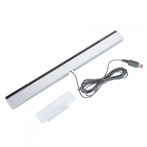Wii Sensor Bar, IR Signal Ray Sensor, IR Signal Ray Sensor Bar/Wired Receiver&Stand Replacement for Nintendo WII Console