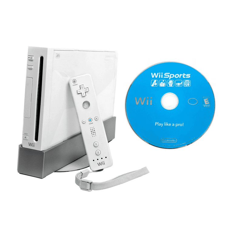 Pre Owned Wii White Gaming Console with Wii Sports Used