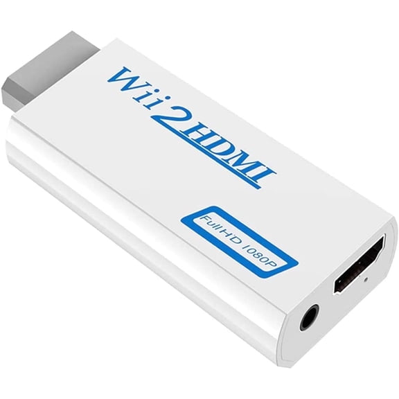 Wii to HDMI Converter,720P/1080P HD Output Upscaling Converter-Supports All Wii Display Modes to HDTV & Monitor