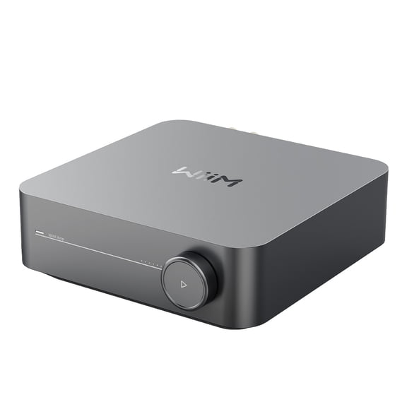 WiiM WiiM Amp Multiroom Streaming Amplifier with AirPlay 2, Chromecast, & Voice Control, Grey