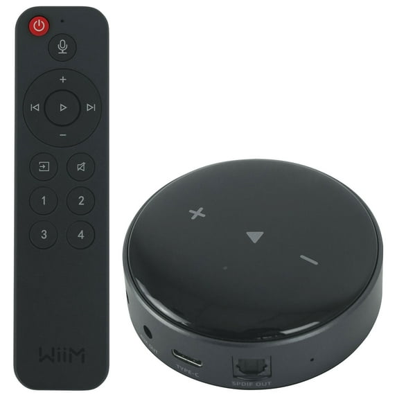 WiiM Mini Wifi Stream Music Player Wireless Audio Stereo Receiver+Remote Bundle