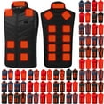 thumbnail image 1 of Wiicoznt Plus Size Heated Vest for Women and Men Smart Electric Zip Winter Hiking Heating Vest Lightweight Outdoor Warm Unisex Jackets with Pockets, 1 of 9