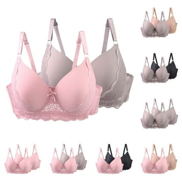 Wiicoznt Wireless Bra for Women Lightweighht Printed 2PC Brasieres Para Mujer Seamless Everyday Lightweight Womens Bras 90-115C