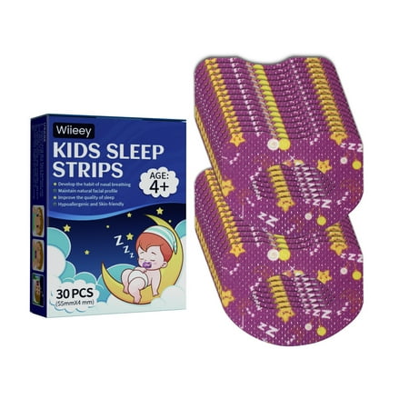 Wiieey 30Pcs  Sleep Strips Nasal Breathing Hypoallergenic Skin-friendly Mild Peeling Correct Mouth Breathing