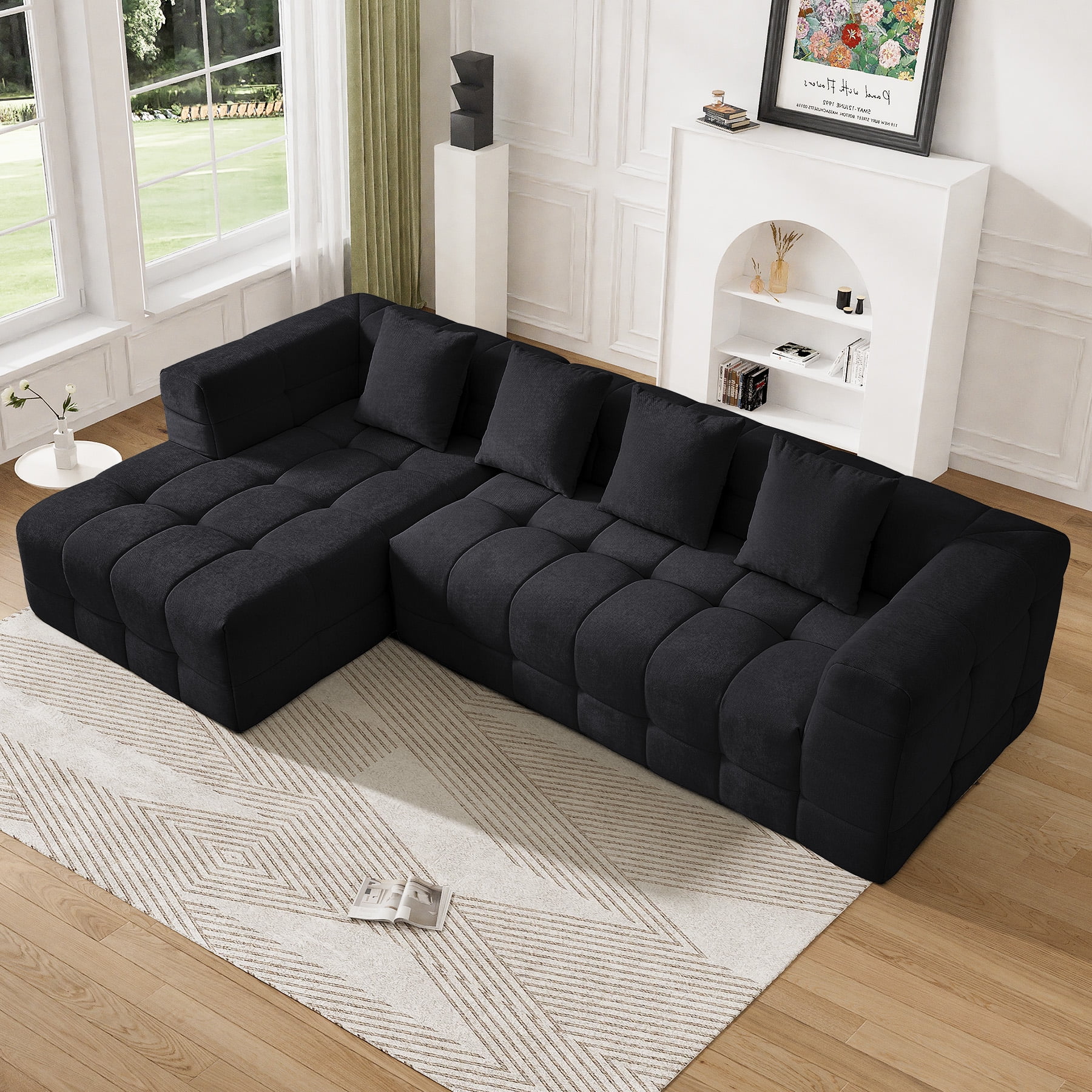 【うおやま】FK SOFA TRIM 3-SEATER Free Shipping! Aukfa 78 Sofa Couch 3 Seater Boucle Fabric