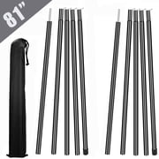 Wiipahome 2 Pcs Tent Pole 81 Inches ,Telescopic Adjustable Length Poles for Camping ,Canopy ,Awning ,Shelter ,Hiking ,Steel Materials ,Black